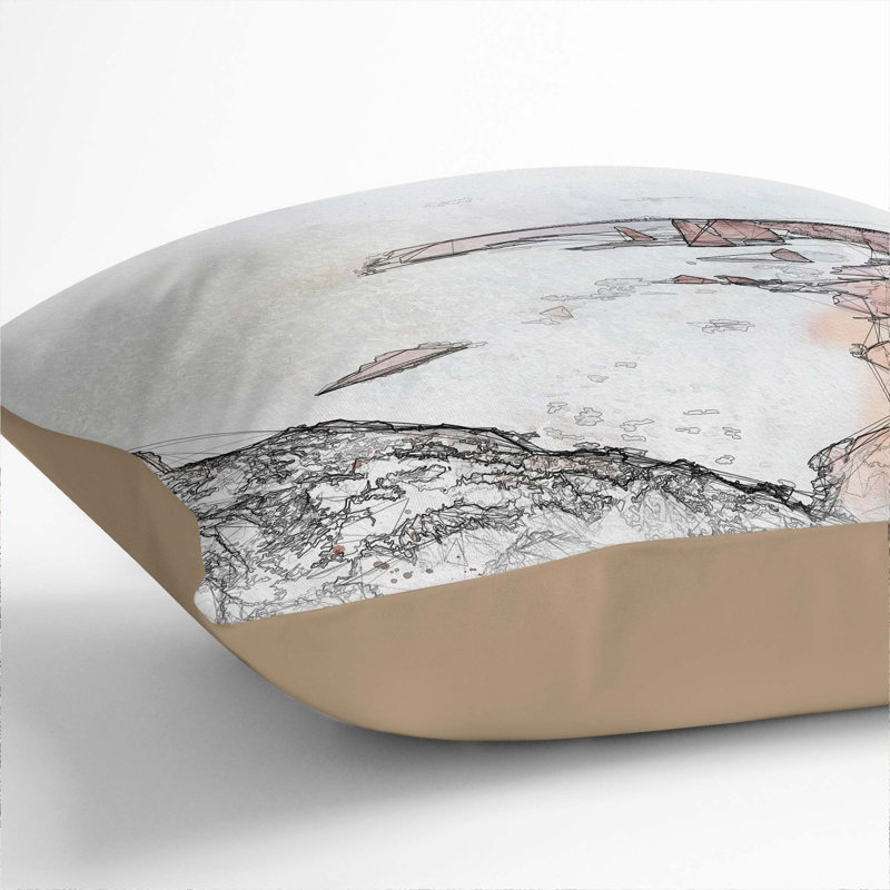 Square Cushion, 55cm H x 55cm W x 20cm D, Stone