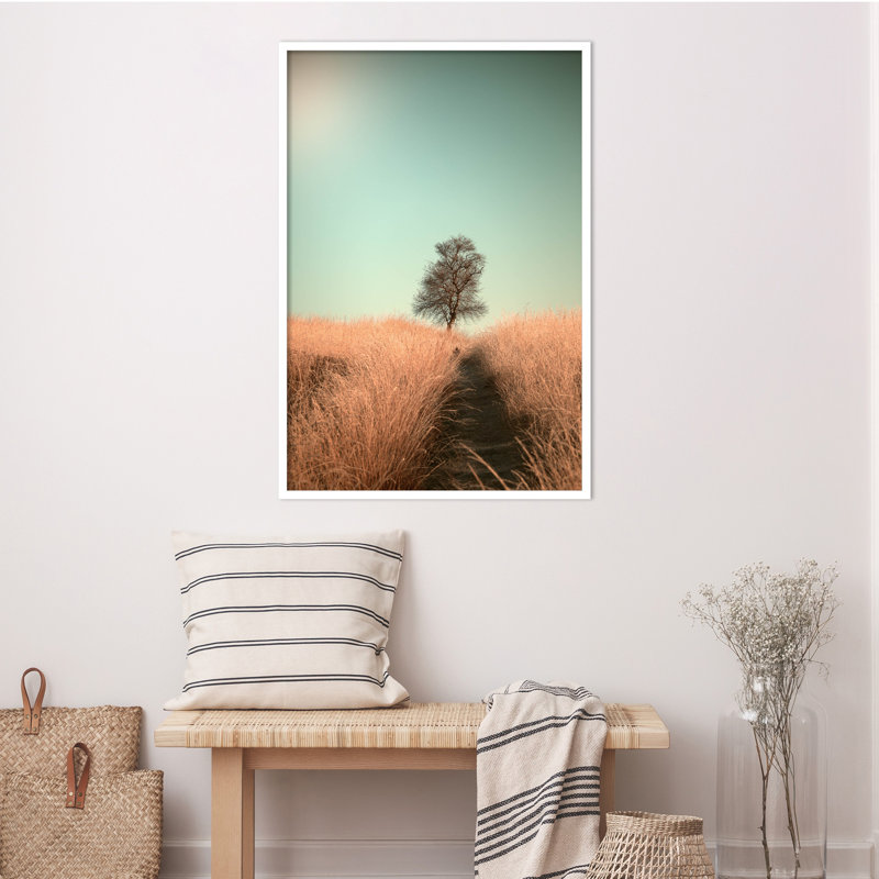Grass And Path by Jaap Van Den, 28" W x 41" H, White