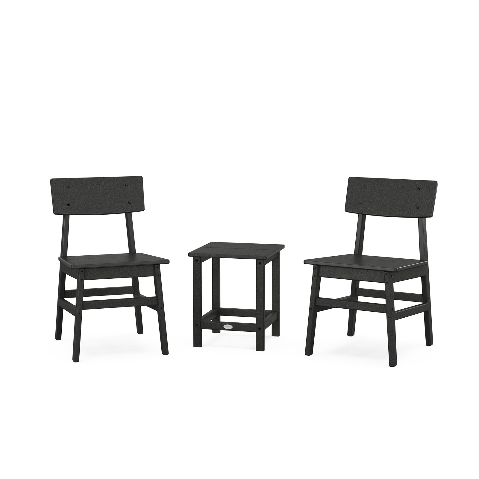 POLYWOOD® 2-Person Patio Seating Group, Black