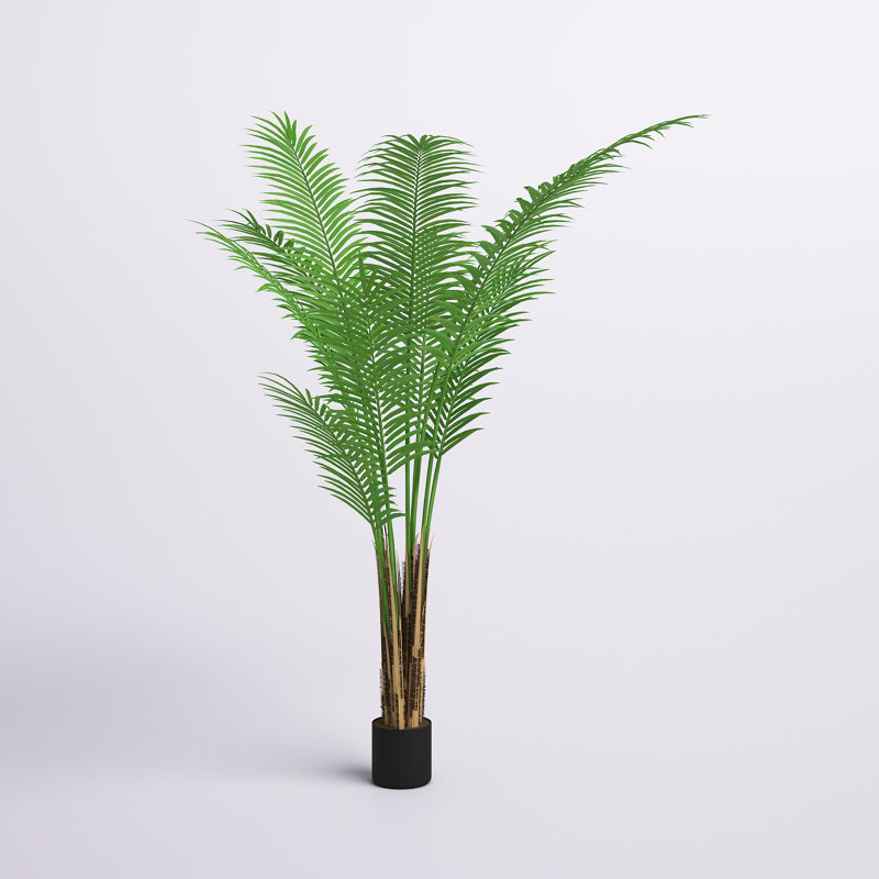 Palmier aréca artificiel en pot, H 60 po x l 30 po x P 30 po