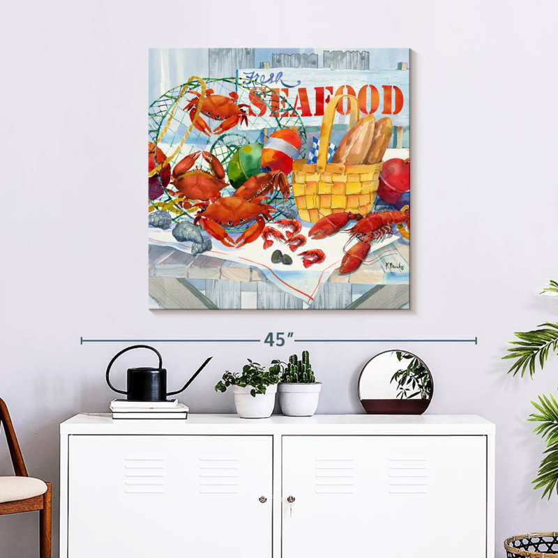 Brampt Seafood Galore, 30" H x 30" W