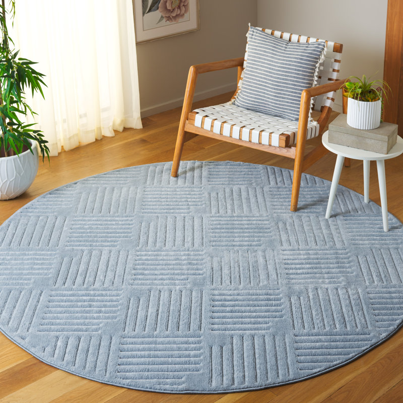 Tapis bleu Selena 678, Rond 6 pi 7 po