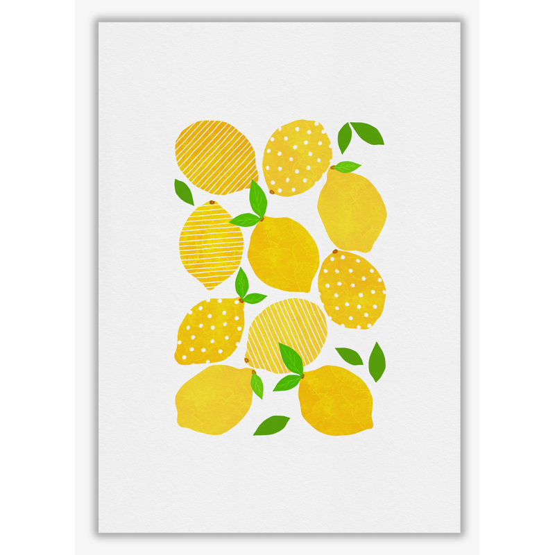 Lemon Crowd - Print, 42 cm H x 30 cm W x 1 cm D, No Frame