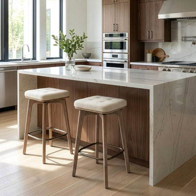 Oliviah Swivel Upholstered Counter Stool