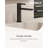 Tinian Single-Hole Faucet with Pop-Up Drain, Single-Handle Modern Bathroom Sink Faucet in Matte Black-115657406