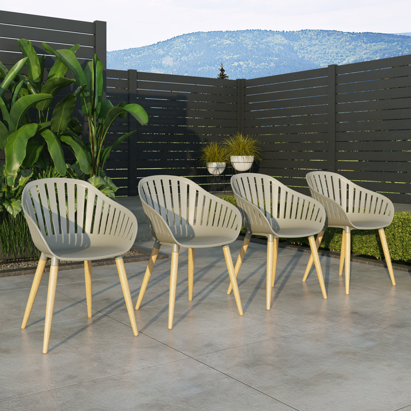 Fauteuil de patio Luitwin, Finition teck