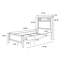 Mobilier de chambre simple et moderne 1Pc-121062589-121062590