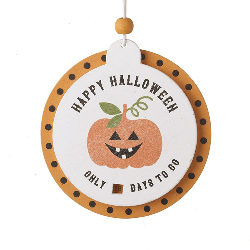 9cm Wood Holiday Shaped Ornament