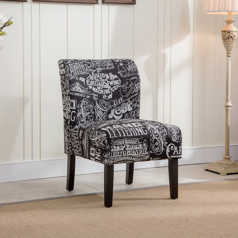 Armless Contemporary Accent Basic Accent Chair