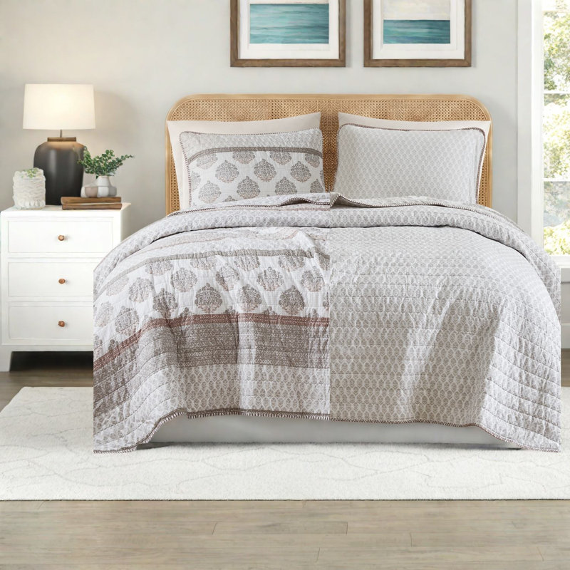 Ensembles de literie en coton pour lits King et Cal King, couette moderne réversible