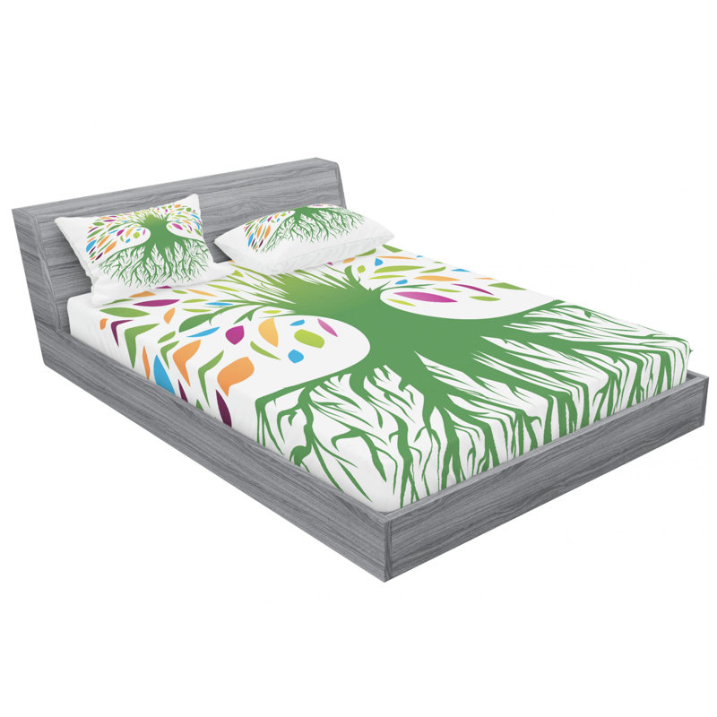 Microfiber Sheet Set, Queen Sheet Set with Fitted Sheet