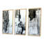 «Brown and Beige», ensemble de 3 toiles abstraites encadrées-1969438226-1969438225