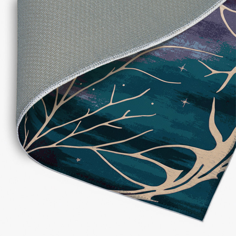 Moonlit Vines Indoor And Outdoor Area Rug, Rectangle 4' x 6'
