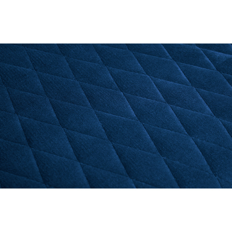 Wynnfield Velvet Upholstered Bench, Blue