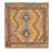 Lorain One-of-a-Kind 3'2" X 3'4" New Age Wool Area Rug in Puce