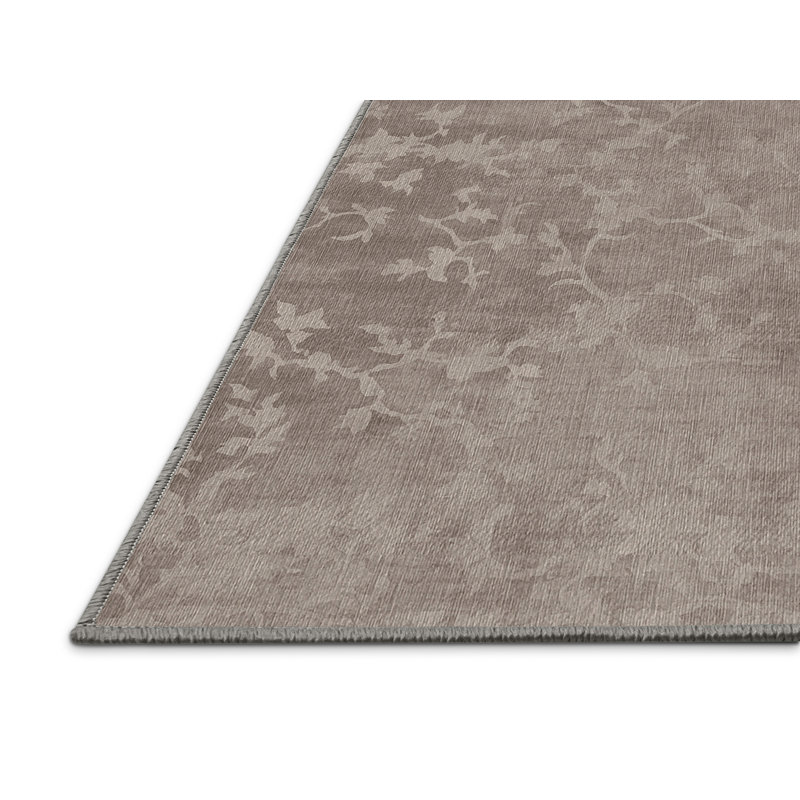 Machine Washable Gray Area Rug GSIX03606, Square 3'