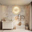 Dandelion 16-Light Sputnik Crystal Chandelier Starburst Sunburst Ceiling Lighting-927393391