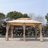 13x10 Outdoor Patio Gazebo Canopy Tent With Ventilated Double Roof And Mosquito net(Detachable Mesh Screen On All Sides),Suitable for Lawn, Garden, Backyard and Deck,KHAKI Top-114963428