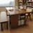 Light-walnut Rectangular Solid Wood Desk-109514468