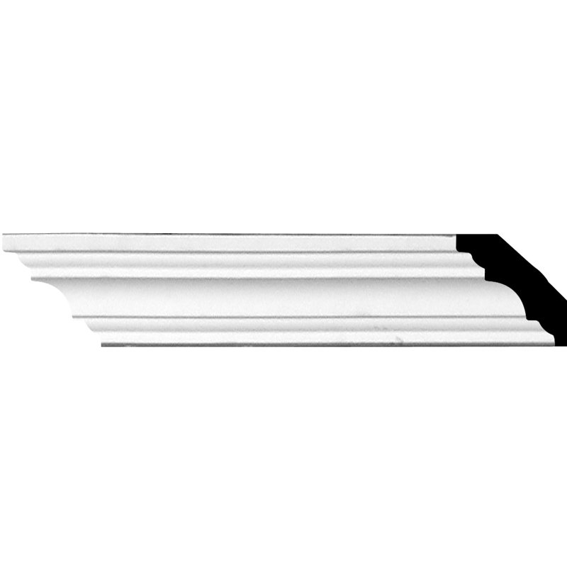 Salem White Polyurethane Crown Moulding 94.5" Length