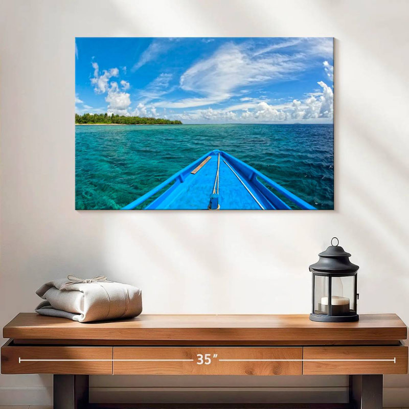 Siladen Island Boat, 16" H x 24" W