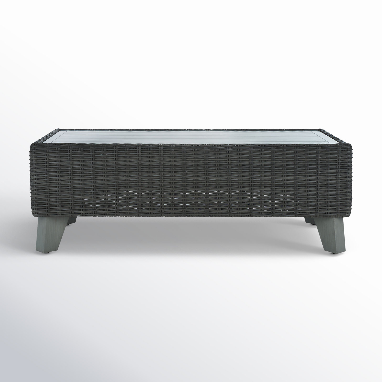 Swifton 27.6'' Aluminum Outdoor Coffee Table, Dark Gray