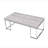 Rectangular Coffee Table With Metal Sled Base