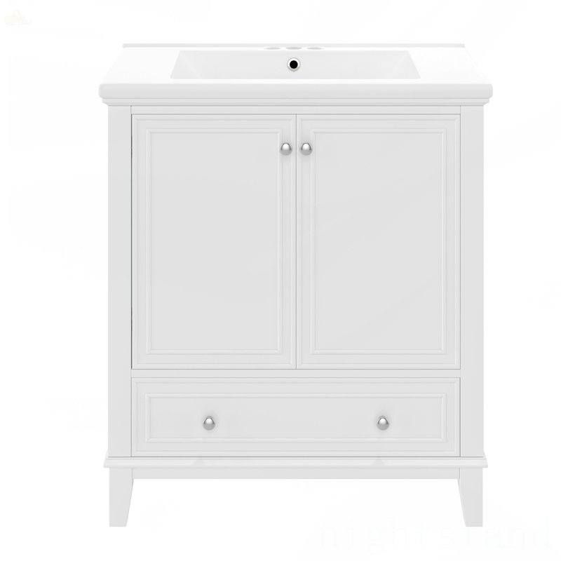 Meuble-lavabo 30 po avec lavabo, Blanc