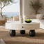 Wood Coffee Table with Storage Drawers
