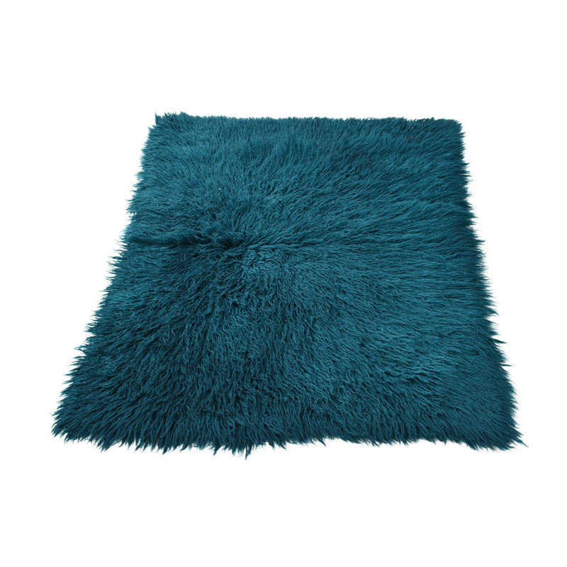 Tapis 3 x 4 bleu sarcelle Parra