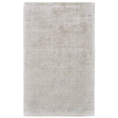 Tapis gris touffeté à la main Amelie