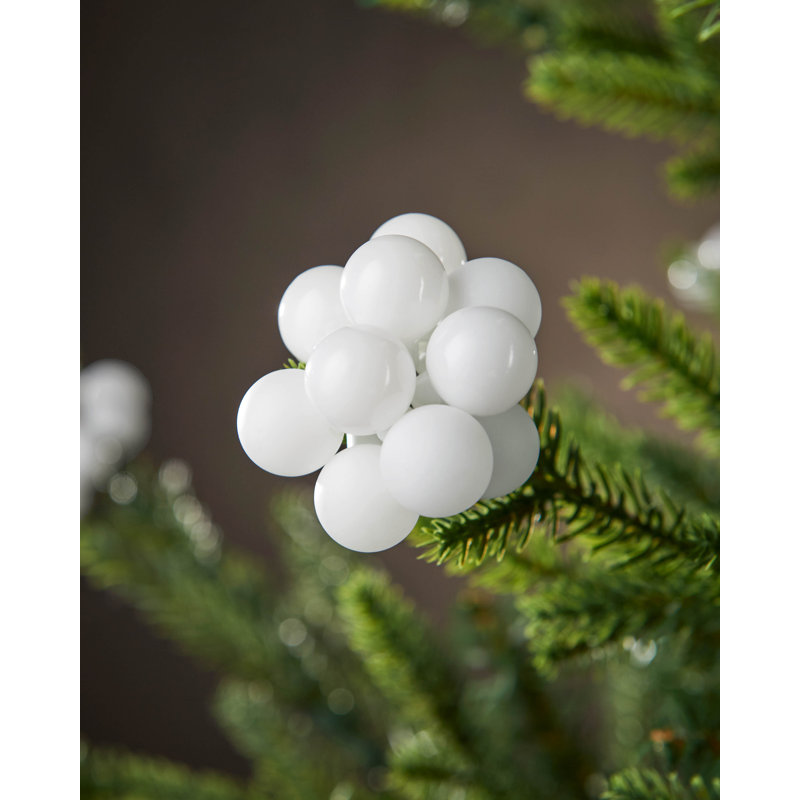 11cm Solid Colour Plastic / Acrylic Bauble, White