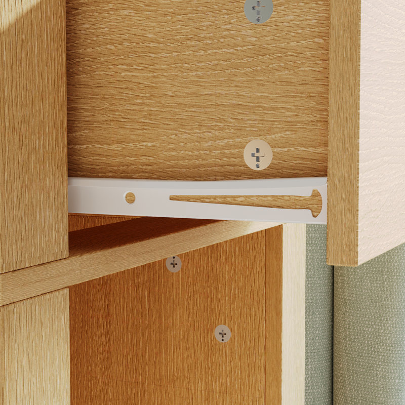 Rotating Wardrobe With Large Mirror, 360-Degree Swivel