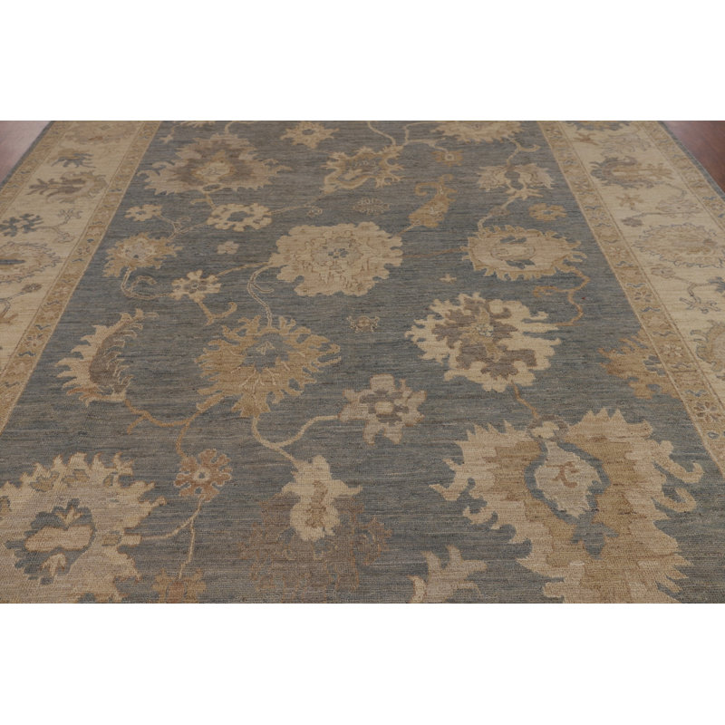 Tapis turc gris Oushak 9x12