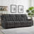 4-Seater Manual Recliner Sofa With Cup Holders & Pocket Storage-1395172619