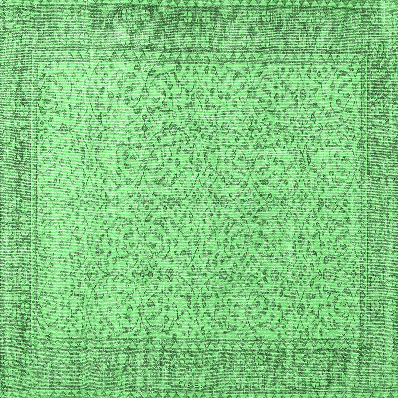 Washable Oriental Indoor Rug, Square 5'