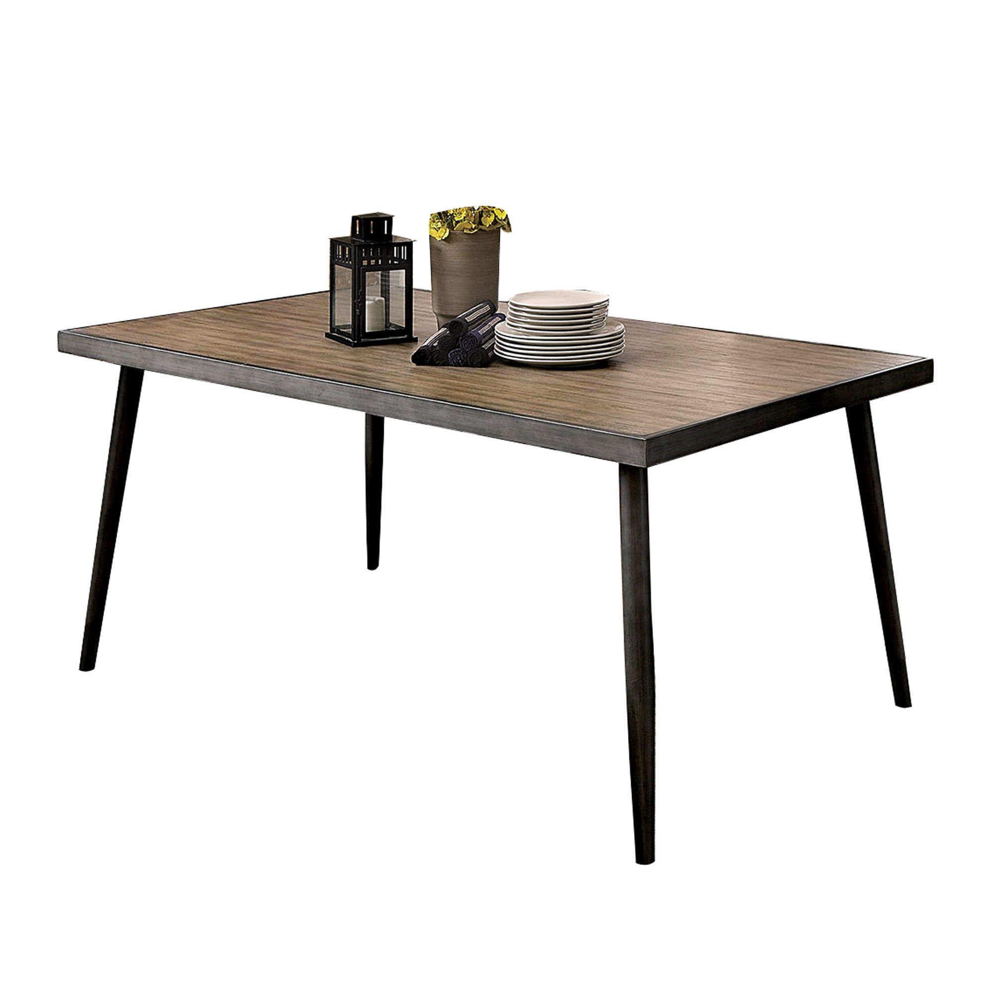 Corrigan Studio® Vilhelm I Modern Grey Metal Dining Table Wayfair Canada