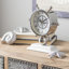 Coastal Analogue Tabletop Clock in Silver-796321750