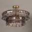Plafonnier semi-encastré 20 po en laiton brossé 6 lumières 20 po-1730571201