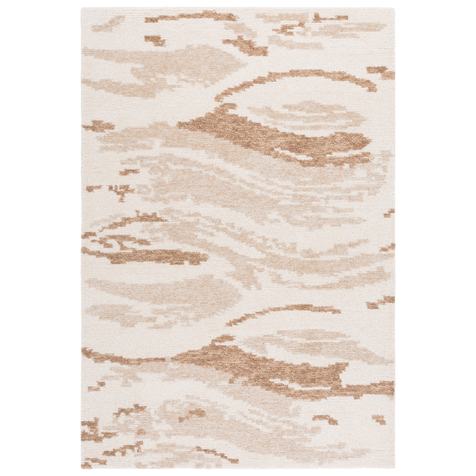 Hand-Tufted Abstract Wool Rug, Rectangle 8' x 10'