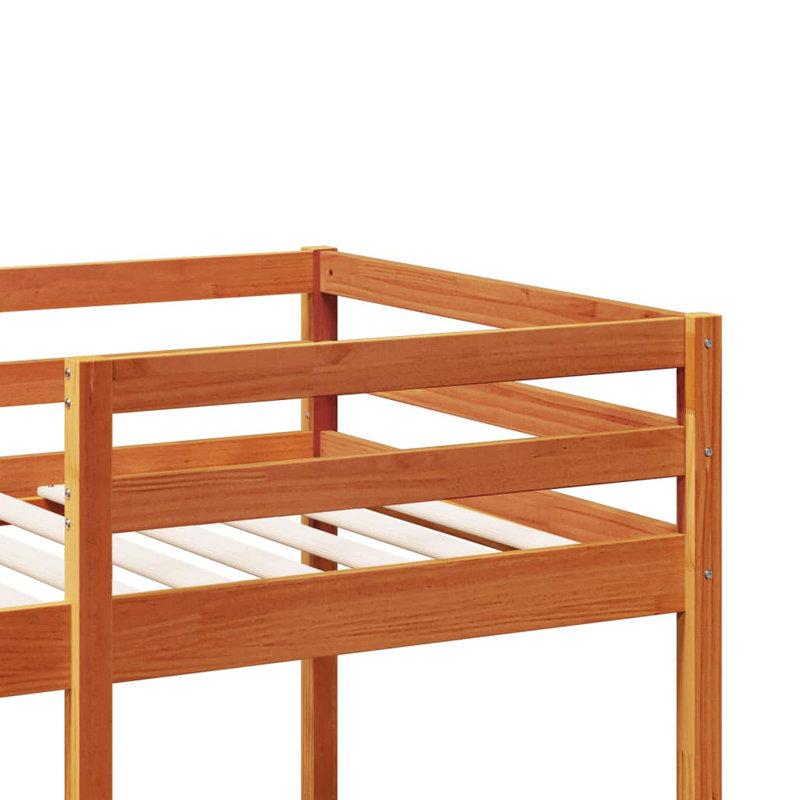 Sherbrooke High Sleepers with Trundle Included, Wax Brown, 80 x 200 cm