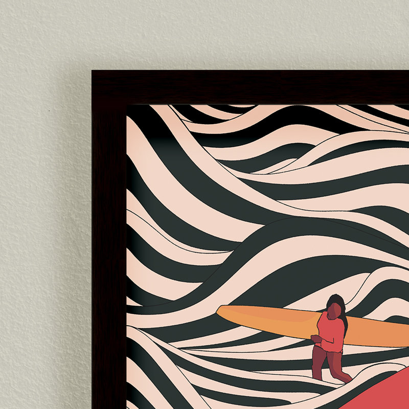 Surfer Friends Print by Stephen Wade, 20" H x 16" W