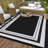 Outdoor Area Rug 9' x 18' Reversible Waterproof Polypropylene Patio Mat with UV Fade Resistance and Corner Loops for Deck, Balcony, Camping or Beach Use-742022076-742022072