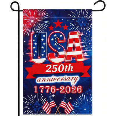 Drapeau du 250e anniversaire des États-Unis - 250 ans de liberté, drapeau patriotique à 3 plis, protection contre les rayons UV, décoration commémorative extérieure résistante à la décoloration