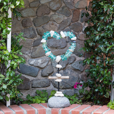 Support de jardin en verre heart Clarkedale