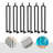 6Pcs Adjustable Stair Railing Posts For Deck, Balcony, Stair-117204105
