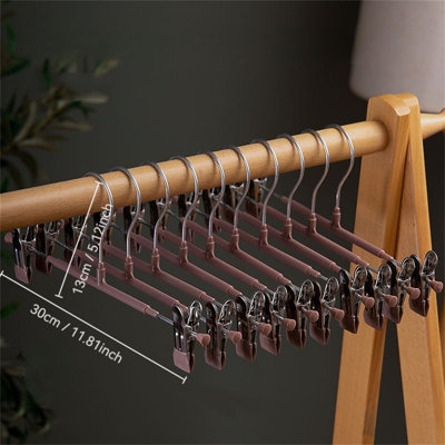 Cintre avec pinces pour pantalons