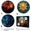 «Teal Orange Buddhist Art Mandala Harmony», reproduction d'art sur toile-946529651-946529647
