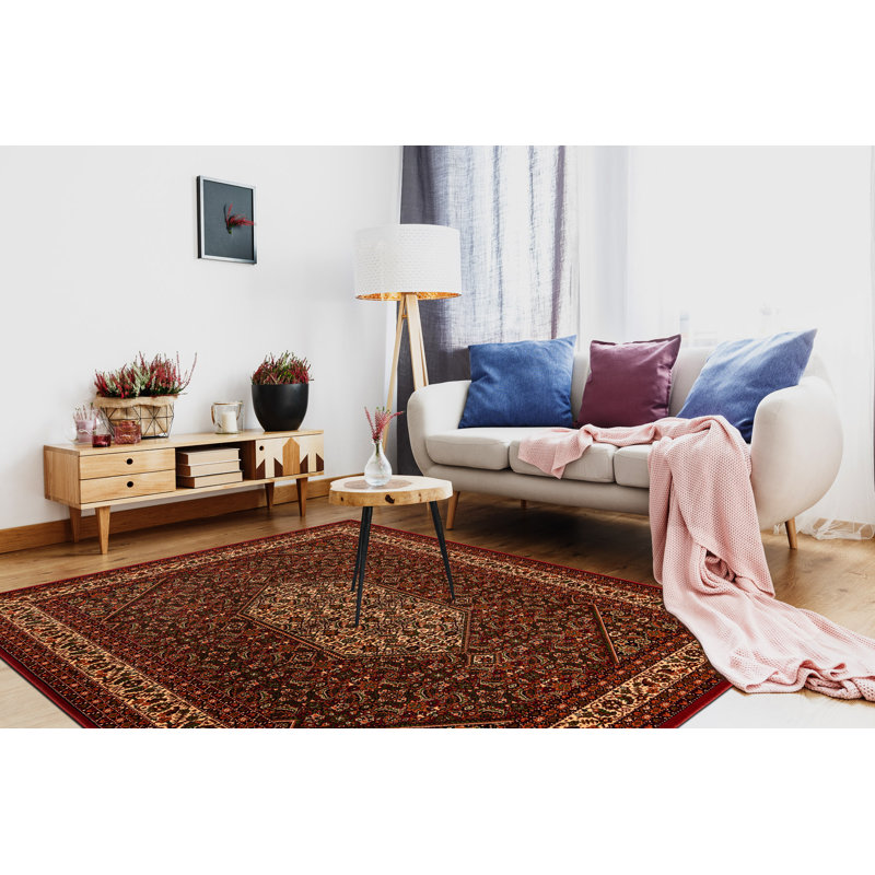 Dequavious Rectangle Oriental Wool Area Rug, Rectangle 200 x 300cm