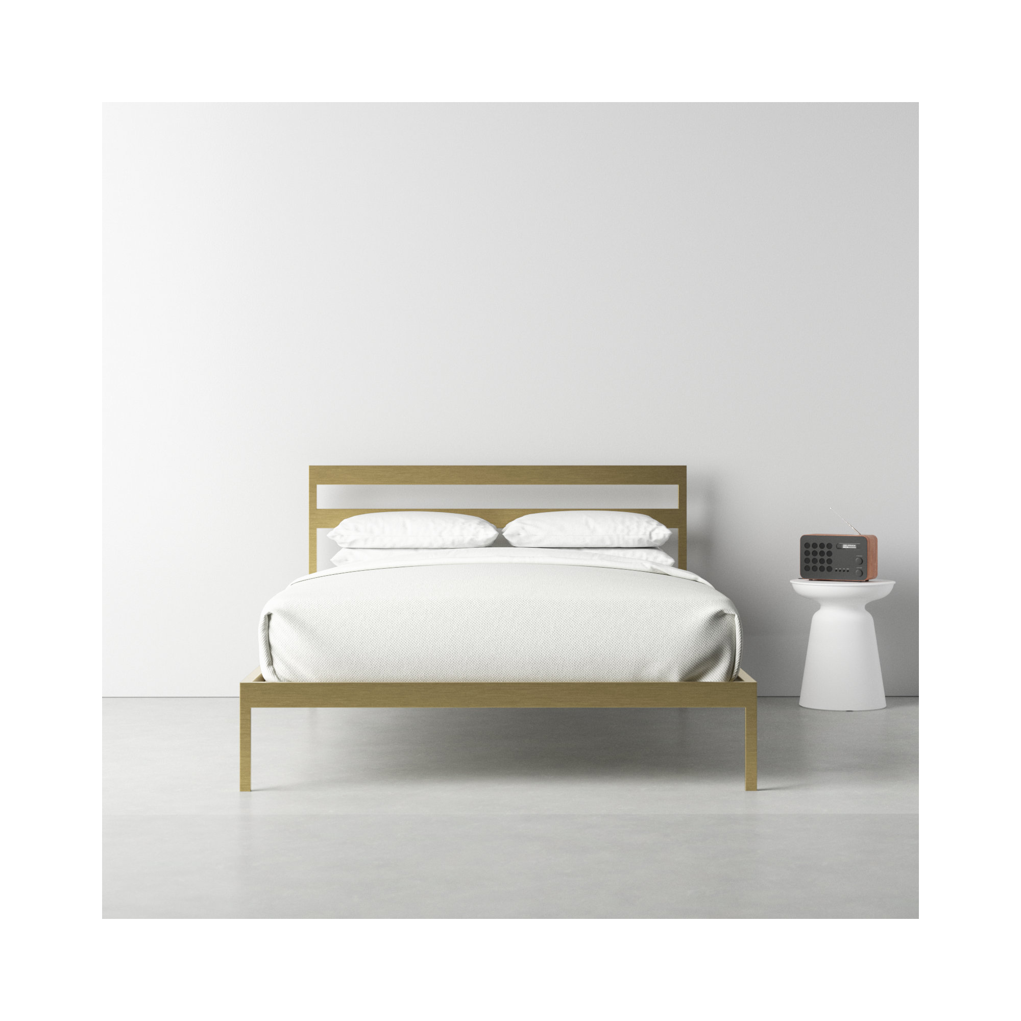 Aston Slat Bed, Gold, King